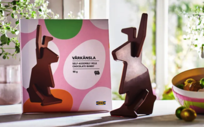 Le lapin de Pâques au chocolat au lait à assembler d’IKEA