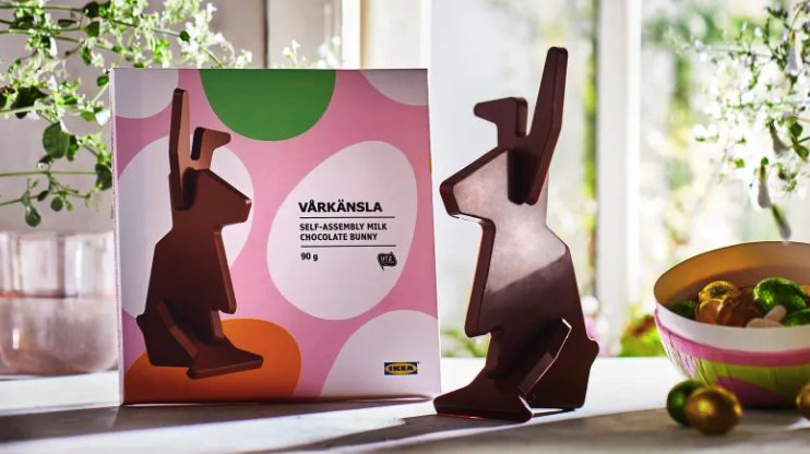 Le lapin de Pâques au chocolat au lait à assembler d’IKEA